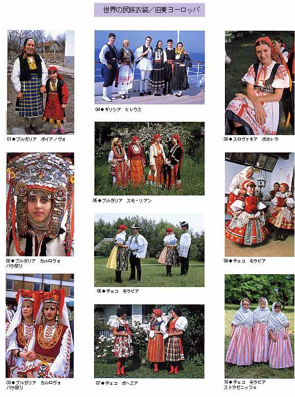 世界の民族衣装 旧東ヨーロッパ 世界の祭